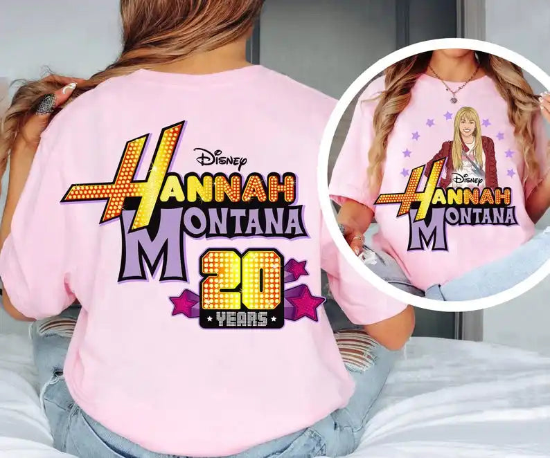 2-Sided Hannah Montana 20Th Anniversary Shirt Pop Star Tee, Magic Kingdom