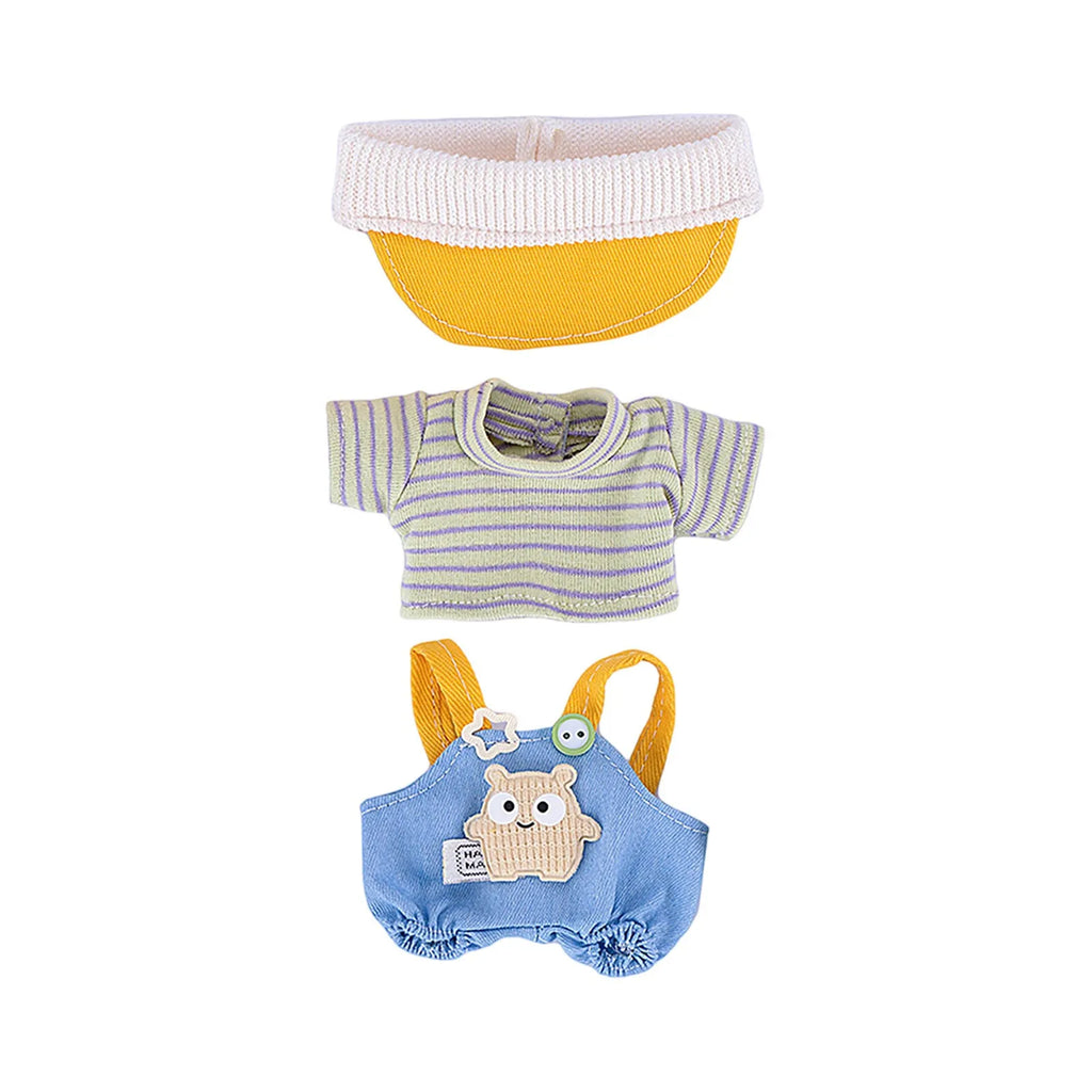 Doll Clothes Set For Labubu 17cm Plush Doll Accessories