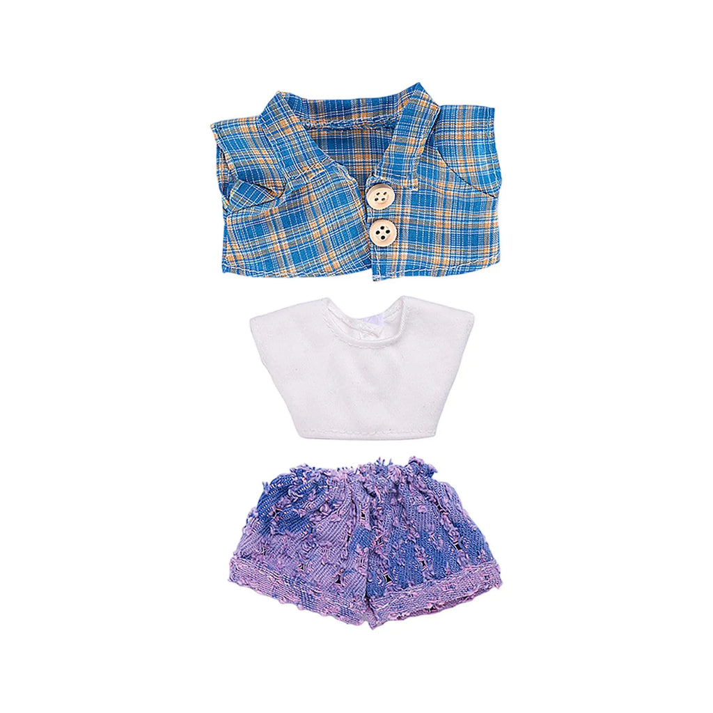Doll Clothes Set For Labubu 17cm Plush Doll Accessories