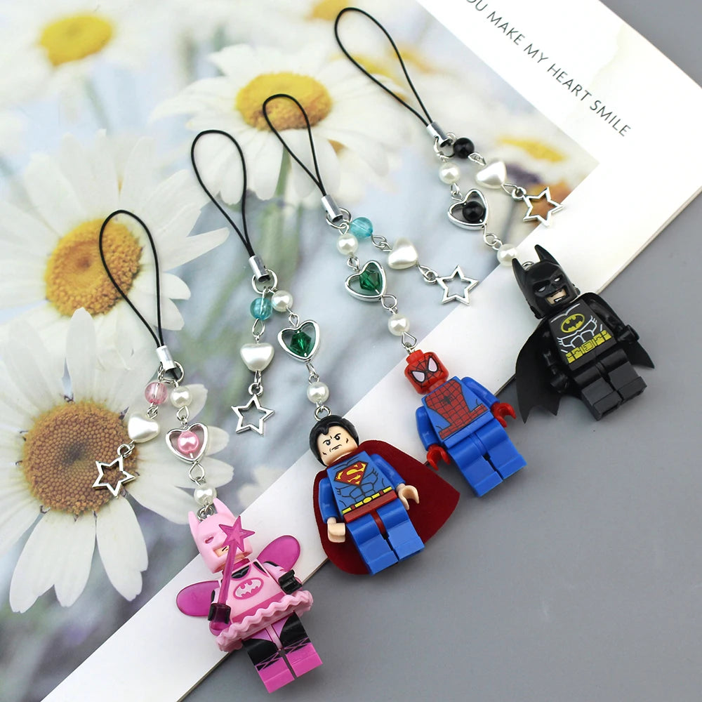 Cartoon 3D Fairy Bat Figure Character Pendant Phone Keychain Personalized Backpack Accessory Gifts for Him Y2k handmade Jewelry