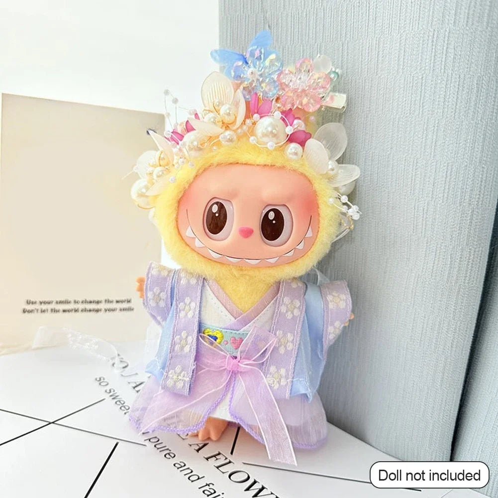 labubu V3 doll outfit National ancient style Mid-Autumn Festival Accessories
