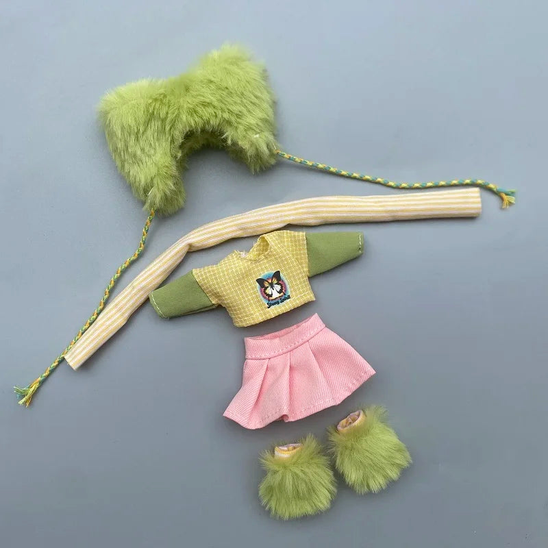 16-17cm Doll Clothes(NO Doll), Cute Dolls Outfit Accessories 2025 Fashion Style