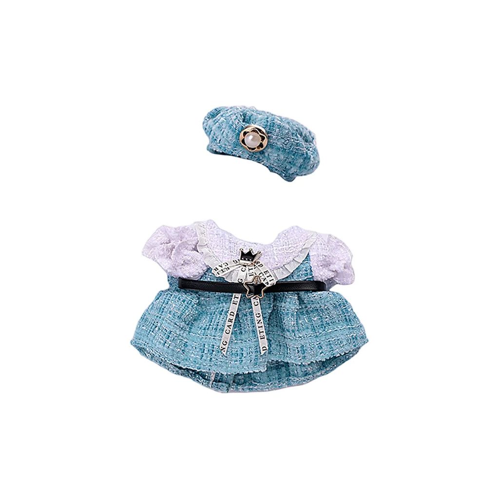 Doll Clothes Set For Labubu 17cm Plush Doll Accessories