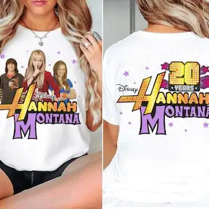 2-Sided Hannah Montana 20Th Anniversary Shirt Hannah Montana Tee Magic Kingdom