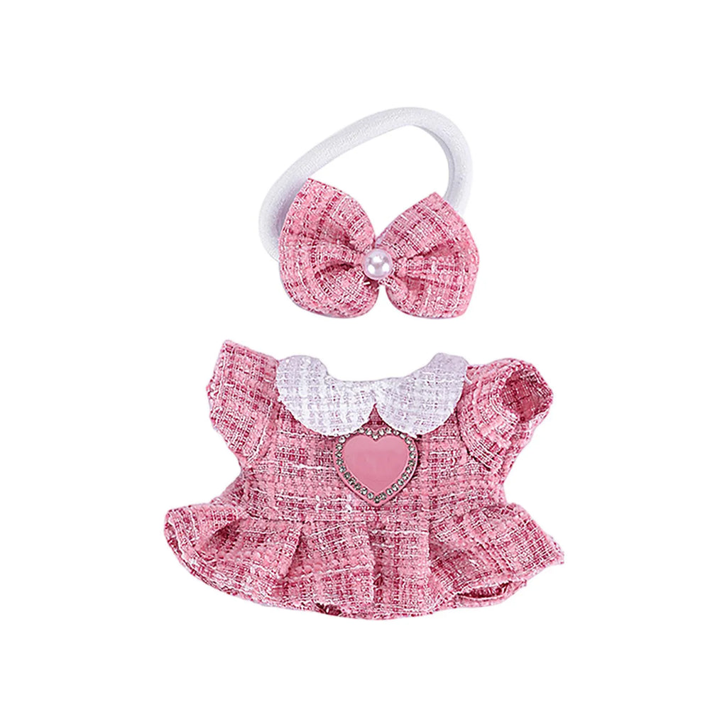 Doll Clothes Set For Labubu 17cm Plush Doll Accessories