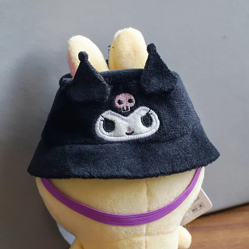 Sanrios Hellokittys Pochacco Kuromi Hat Doll'S Clothes Overalls for 17cm Labubu Clothes Accessories Trendy Outfit Girls Gifts