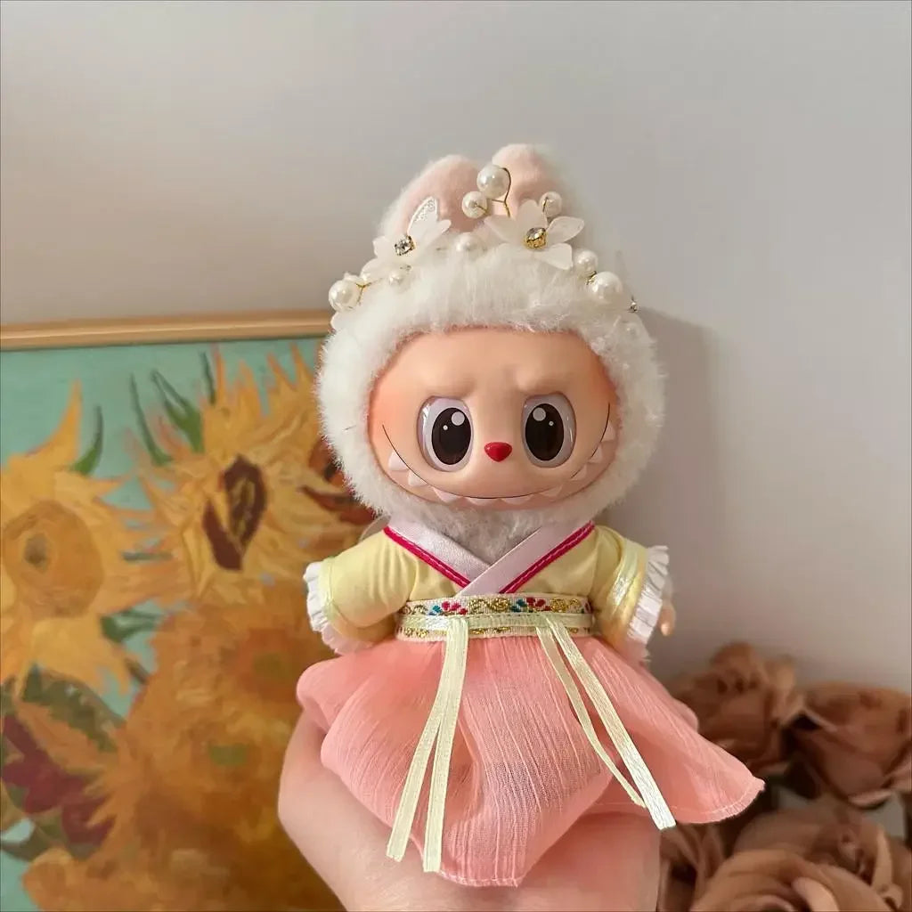labubu V3 doll outfit National ancient style Mid-Autumn Festival Accessories
