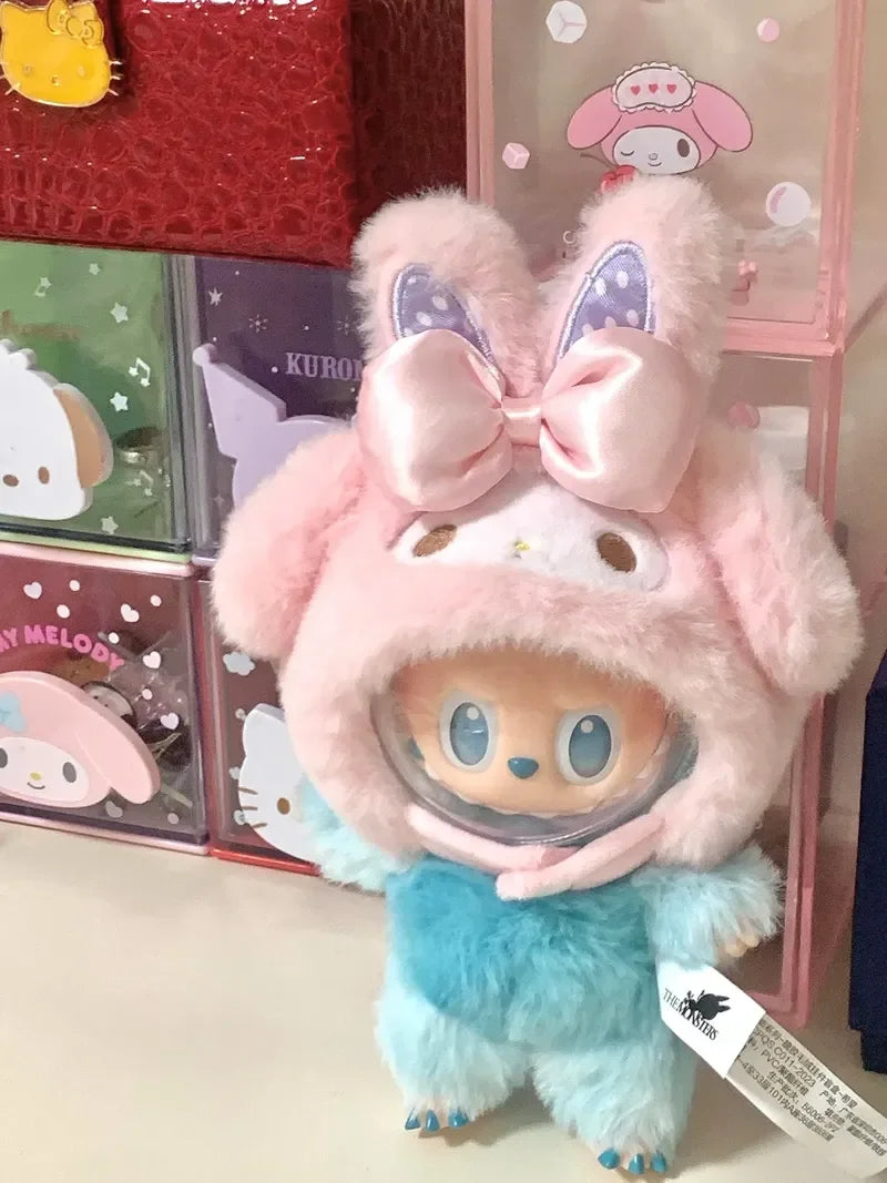 Labubu Cute Plush Headgear Vinyl Doll Hat Accessories