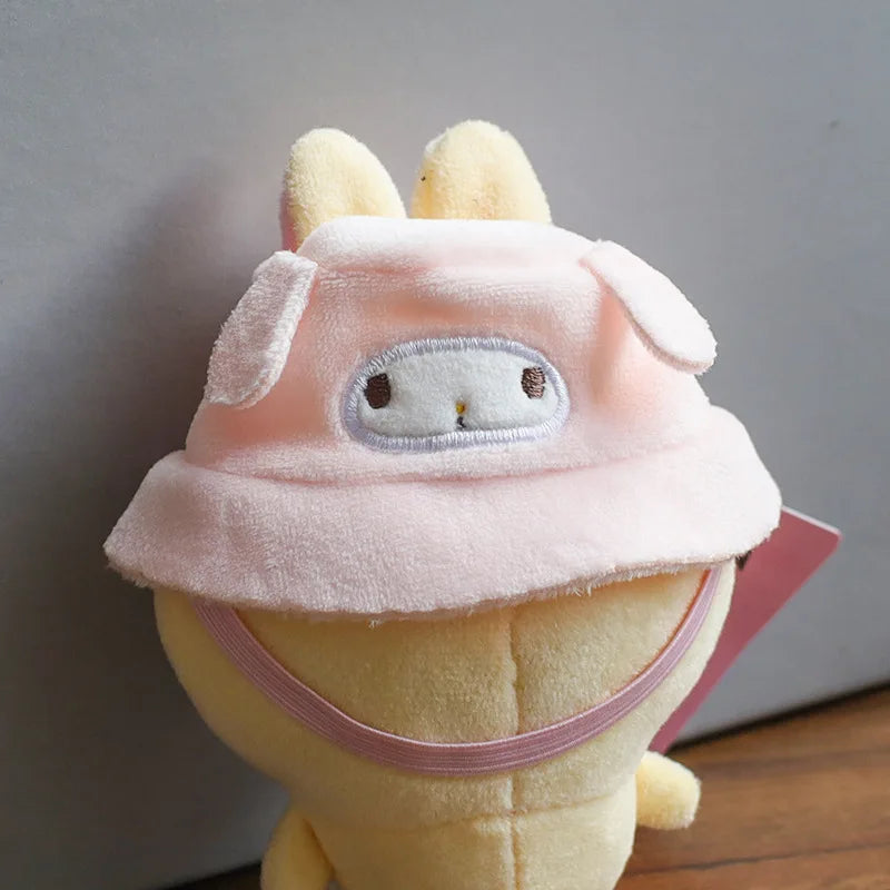 Sanrios Hellokittys Pochacco Kuromi Hat Doll'S Clothes Overalls for 17cm Labubu Clothes Accessories Trendy Outfit Girls Gifts