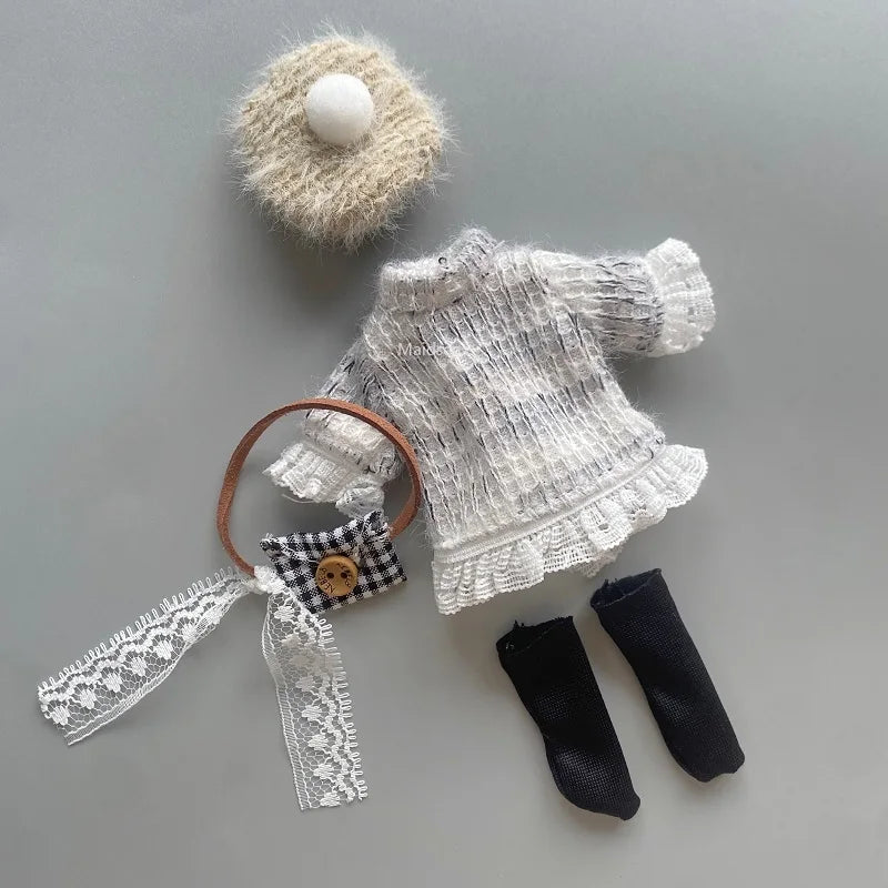 16-17cm Doll Clothes(NO Doll), Cute Dolls Outfit Accessories 2025 Fashion Style