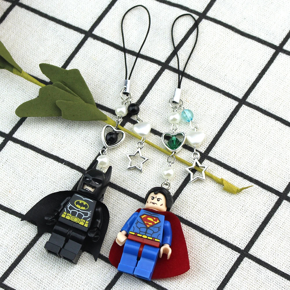 Cartoon 3D Fairy Bat Figure Character Pendant Phone Keychain Personalized Backpack Accessory Gifts for Him Y2k handmade Jewelry