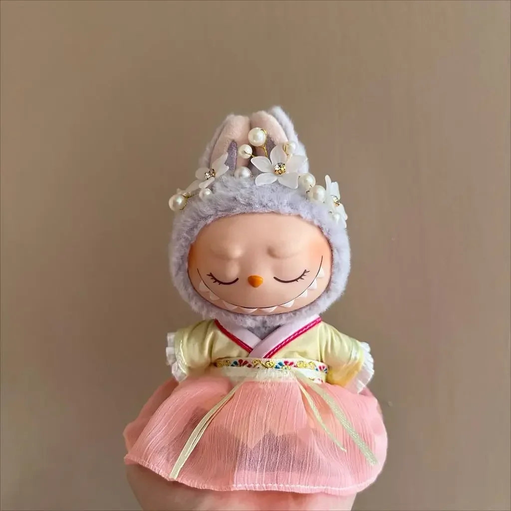 labubu V3 doll outfit National ancient style Mid-Autumn Festival Accessories