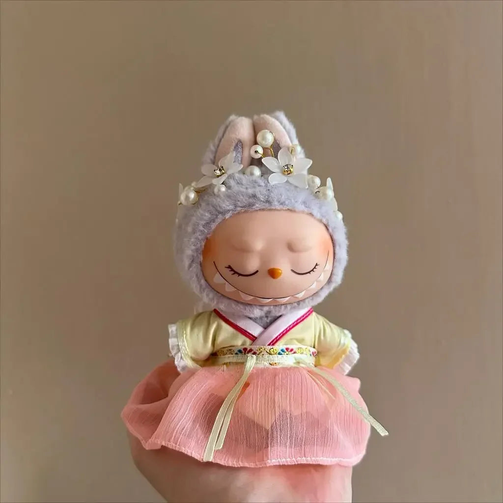labubu V3 doll outfit National ancient style Mid-Autumn Festival Accessories