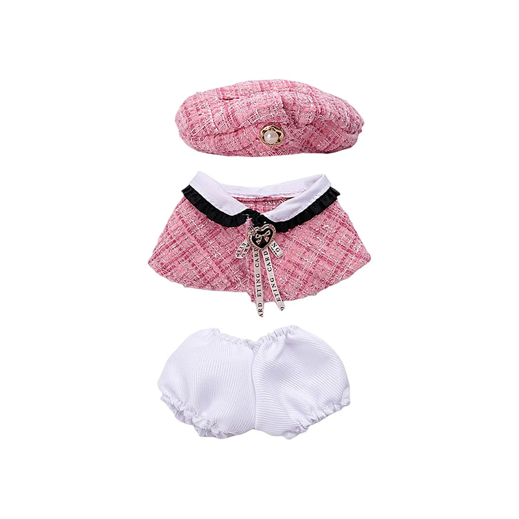 Doll Clothes Set For Labubu 17cm Plush Doll Accessories