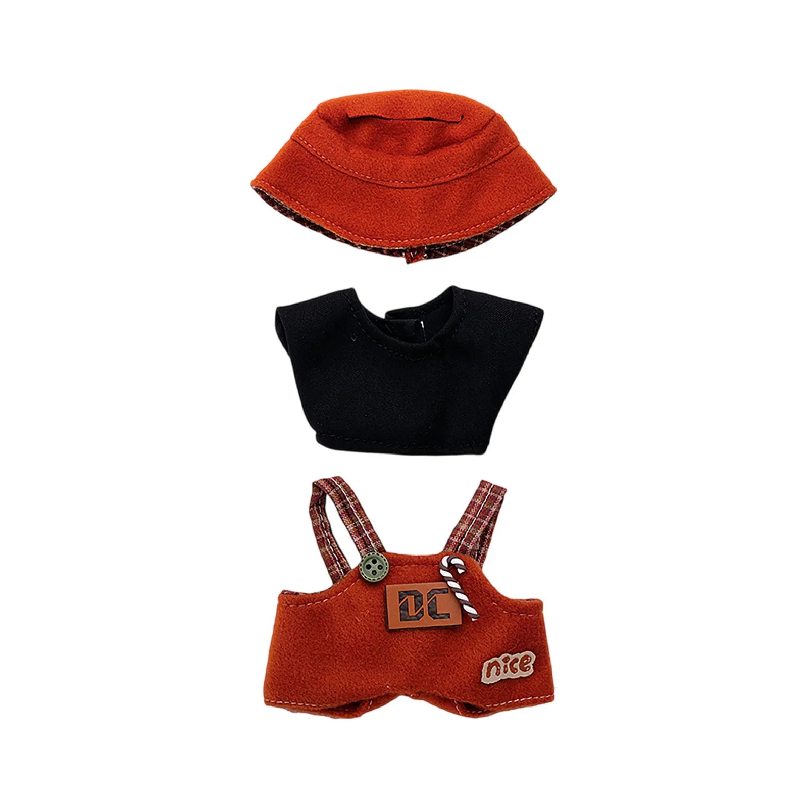 Doll Clothes Set For Labubu 17cm Plush Doll Accessories