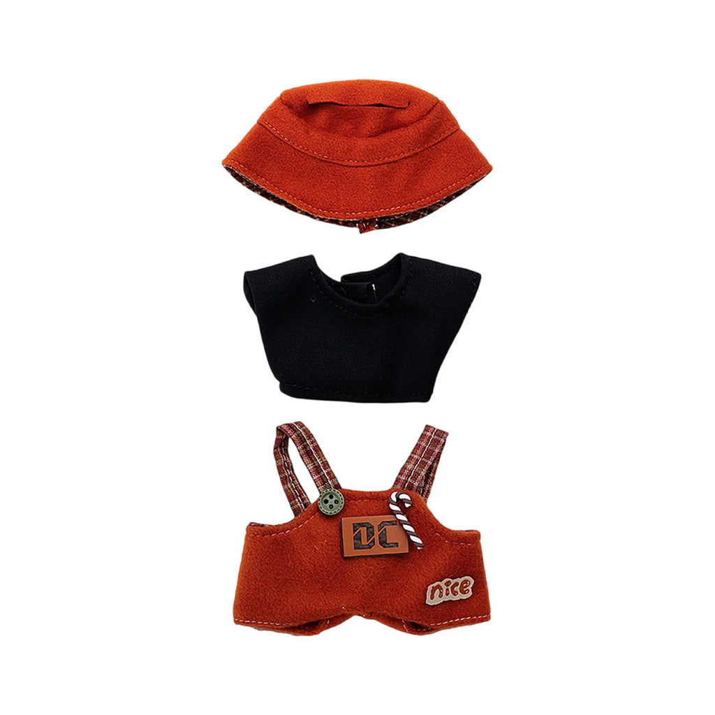 Doll Clothes Set For Labubu 17cm Plush Doll Accessories