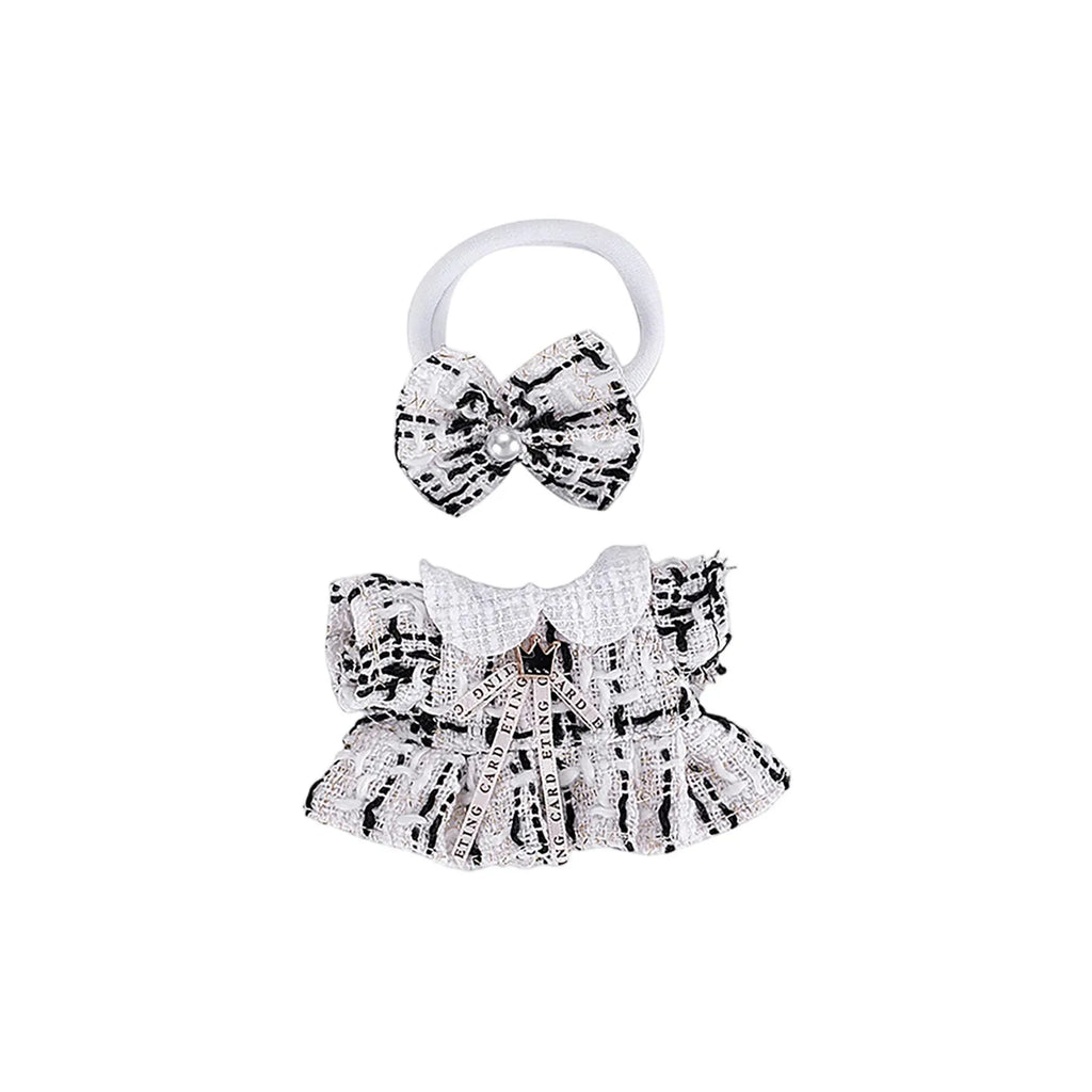 Doll Clothes Set For Labubu 17cm Plush Doll Accessories