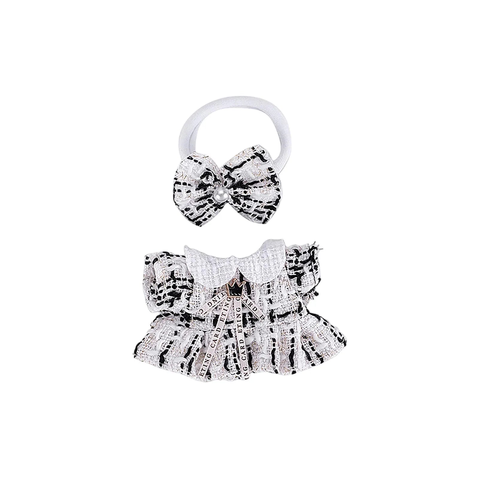 Doll Clothes Set For Labubu 17cm Plush Doll Accessories