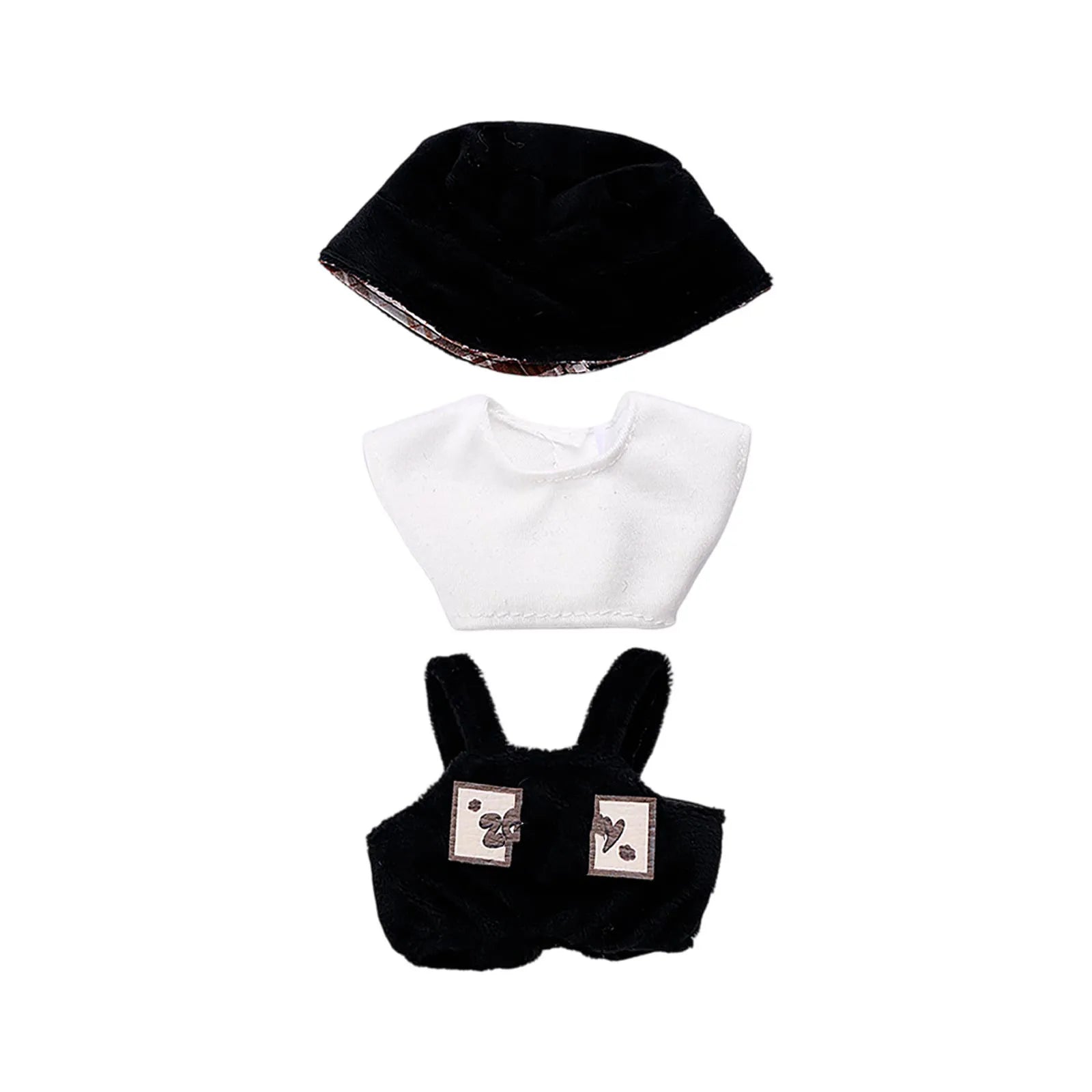 Doll Clothes Set For Labubu 17cm Plush Doll Accessories