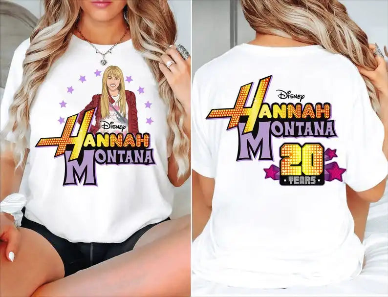 2-Sided Hannah Montana 20Th Anniversary Shirt Pop Star Tee, Magic Kingdom