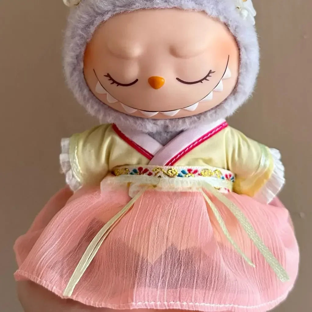 labubu V3 doll outfit National ancient style Mid-Autumn Festival Accessories
