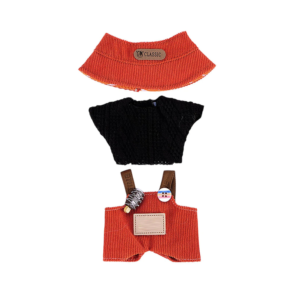 Doll Clothes Set For Labubu 17cm Plush Doll Accessories