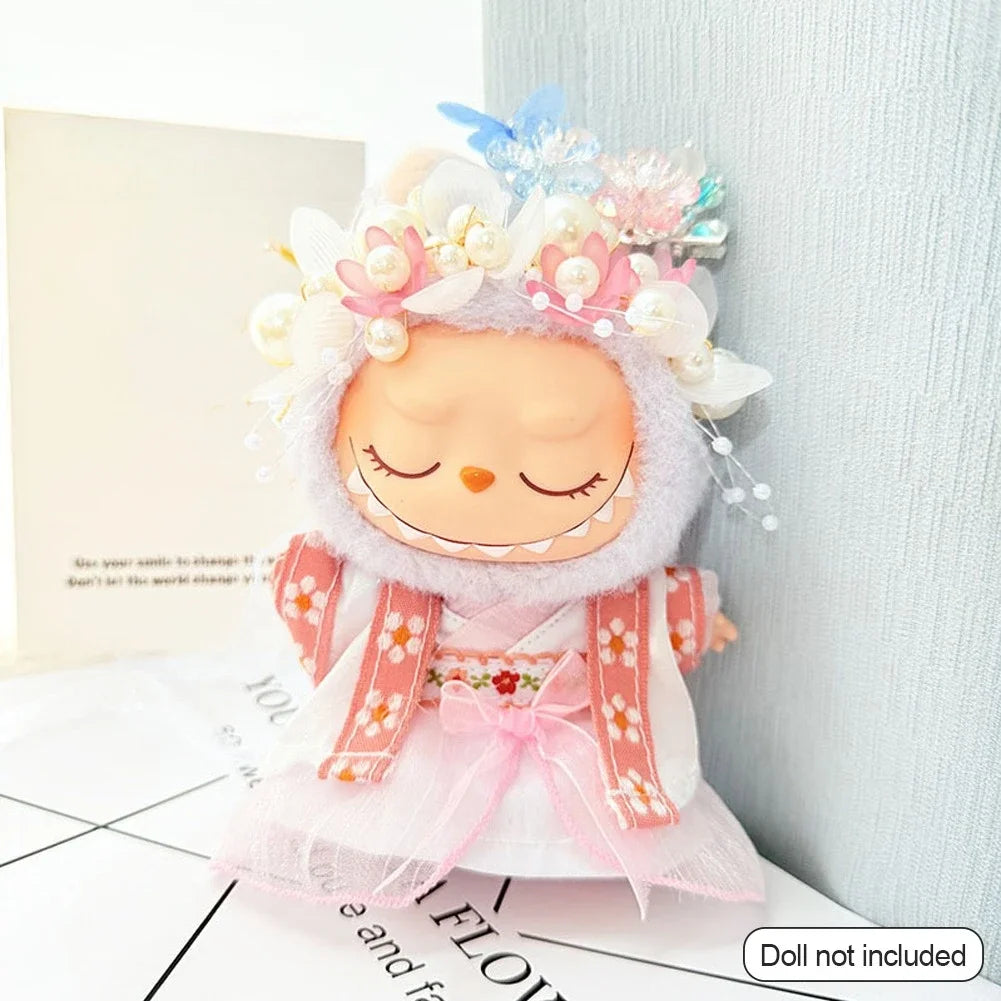 labubu V3 doll outfit National ancient style Mid-Autumn Festival Accessories