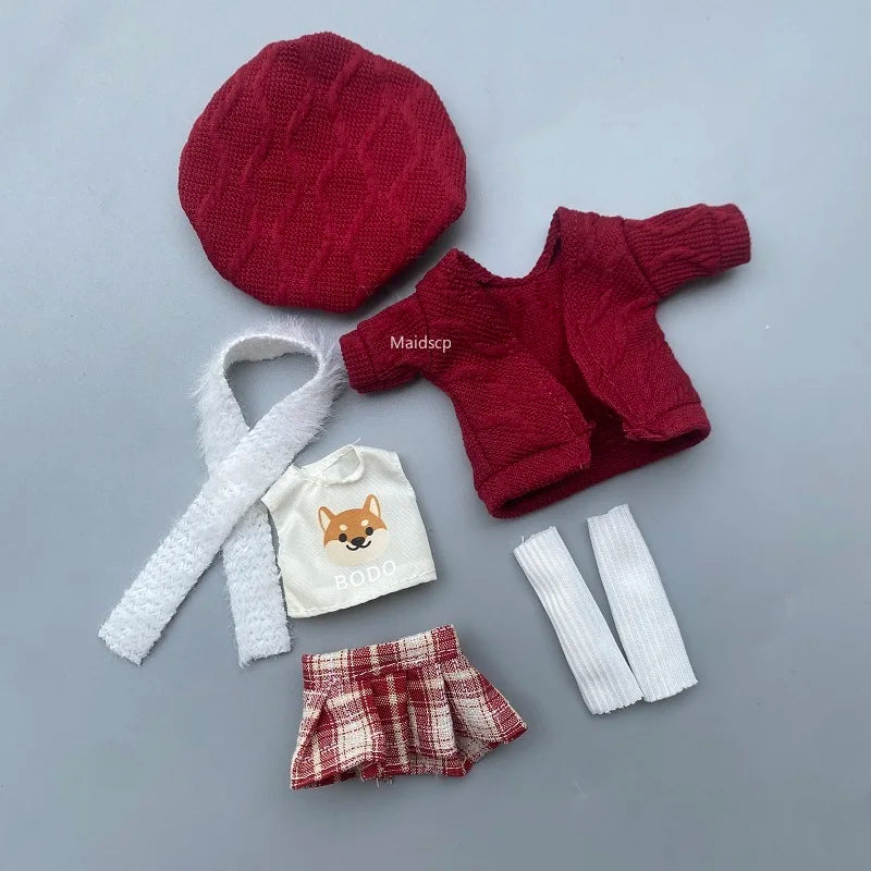 16-17cm Doll Clothes(NO Doll), Cute Dolls Outfit Accessories 2025 Fashion Style