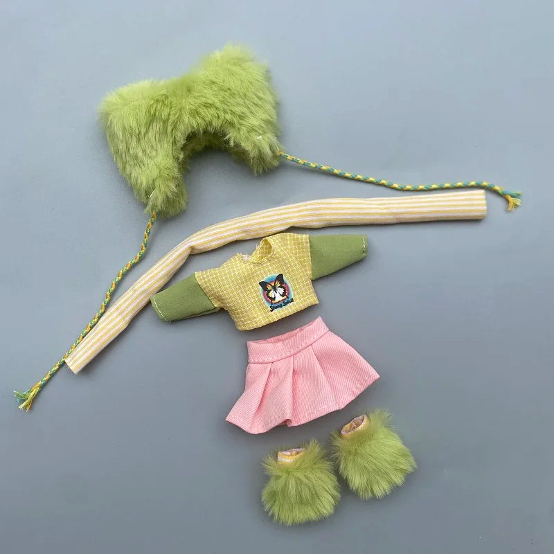16-17cm Doll Clothes(NO Doll), Cute Dolls Outfit Accessories 2025 Fashion Style