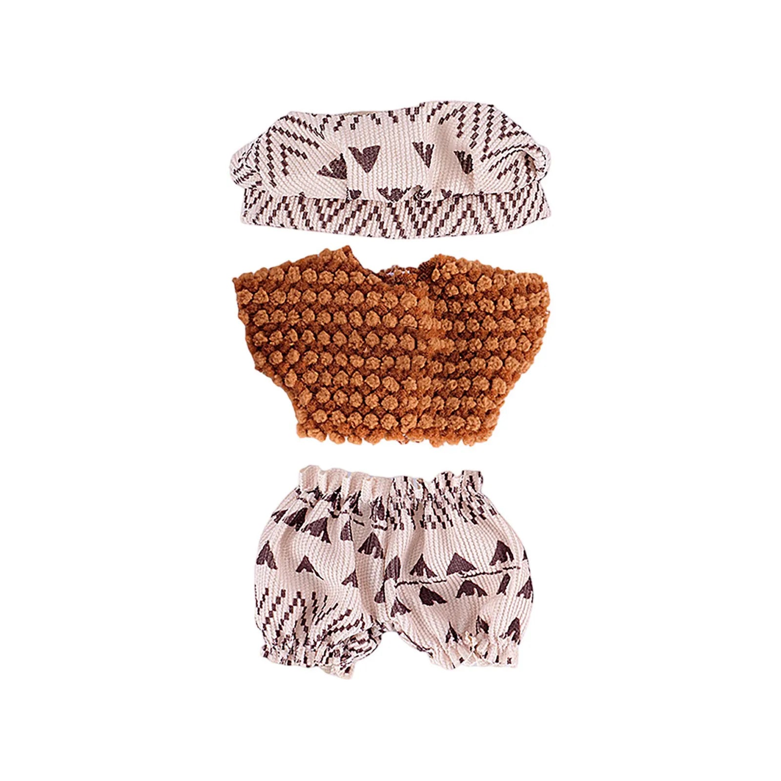 Doll Clothes Set For Labubu 17cm Plush Doll Accessories